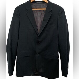 Theory Men’s Black Wool Blazer Size 36 Regular – 95% Wool, Cupro Lining